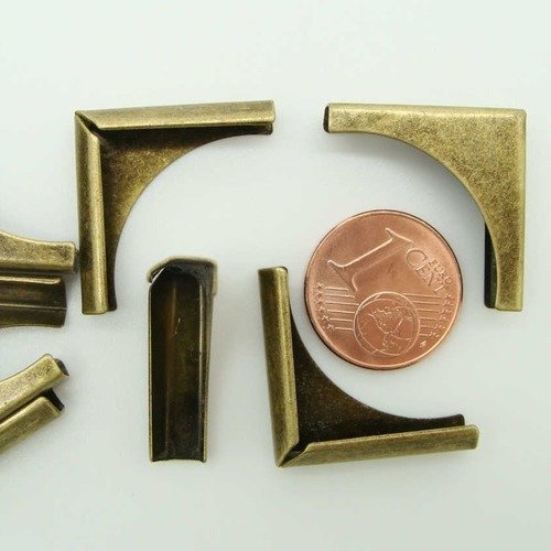 8 angles 20mm metal bronze simple coins cartonnage classeur