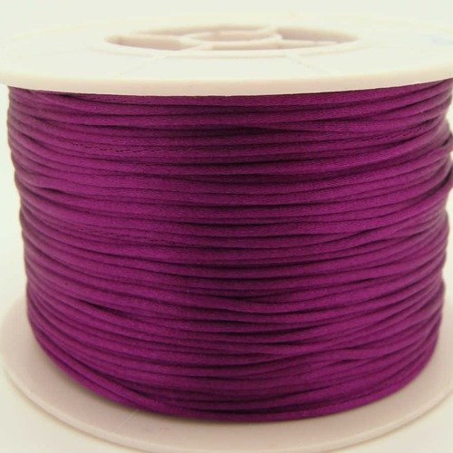 5 mètres queue de souris fil cordon satiné 1mm violet