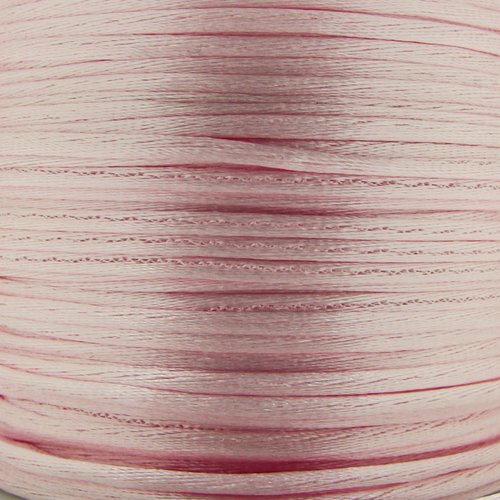 5 mètres queue de souris fil cordon satiné 1mm rose clair