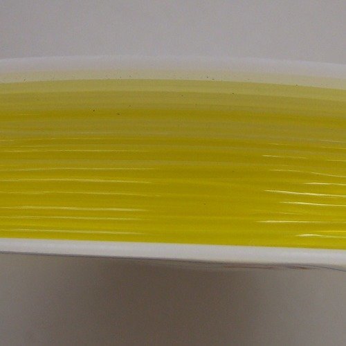 Fil elastique stretch 1mm bobine 5m env jaune 