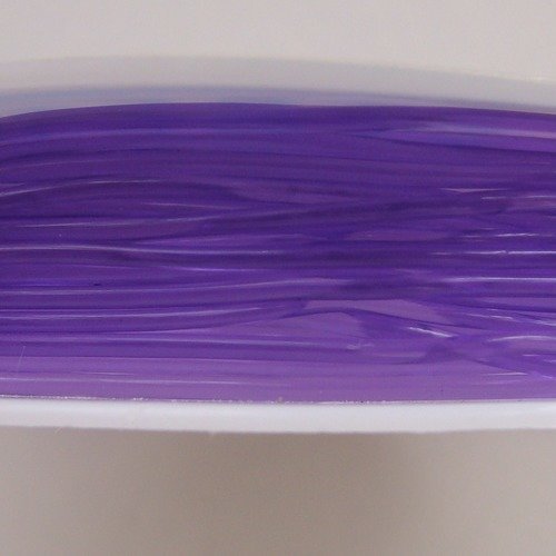 Fil elastique stretch 1mm bobine 5m env violet