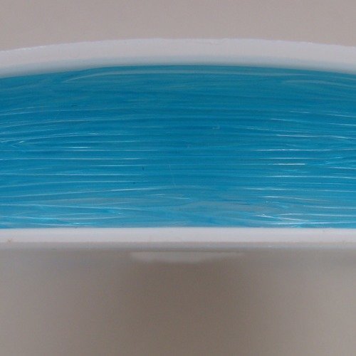 Fil élastique stretch 0,6mm bobine 10m env bleu cordon