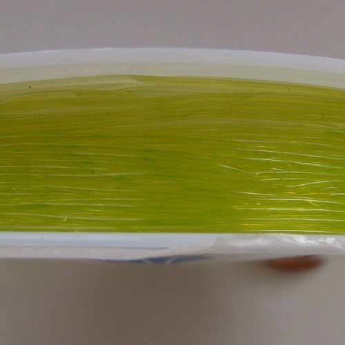 Fil élastique stretch 0,6mm bobine 10m env vert clair cordon