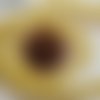 65 perles toupies jaune doré 4mm en fil verre simple