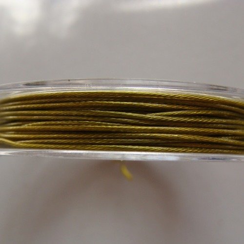 Fil câble 0,60mm vert clair bobine 10m fil gainé