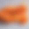 Fil nylon tressé orange clair écheveau 25m cordon 1mm