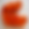 Fil nylon tressé orange écheveau 25m cordon 1mm