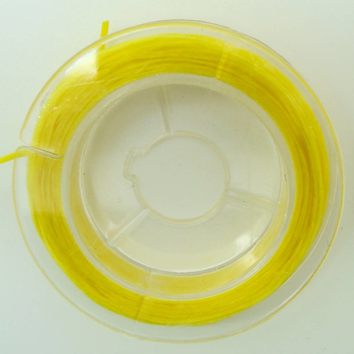 Fil elastique stretch 0,8mm 10m env jaune multifibre