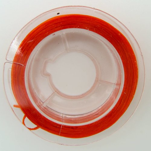 Fil elastique stretch 0,8mm 10m env orange multifibre