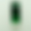 Pendentif rectangle tricolore vert foncé à argenté 45mm verre feuille argentée