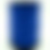 Suedine faux daim cordon plat 3mm par 2 mètres bleu fonce