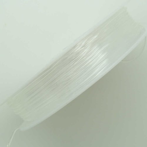 Fil elastique stretch 1mm bobine 9m env transparent