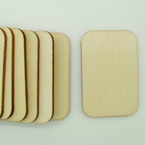 10 supports bois rectangle 50x33 vierge à décorer personnaliser