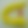 Fil nylon tressé jaune clair écheveau 25m cordon 1mm
