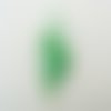 Pendentif goutte larme blanc et vert 42mm verre diy création bijoux