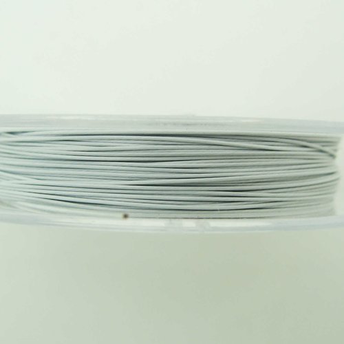 Fil câble 0,30mm blanc bobine 10m fil gainé très fin