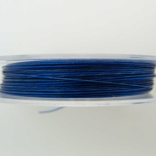 Fil câble 0,30mm bleu foncé bobine 10m fil gainé très fin