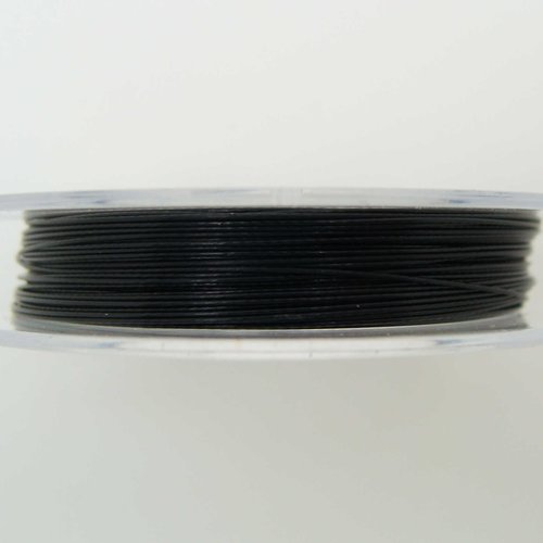 Fil câble 0,30mm noir bobine 10m fil gainé très fin