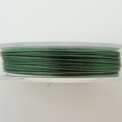 Fil câble 0,30mm vert mer bobine 10m fil gainé très fin