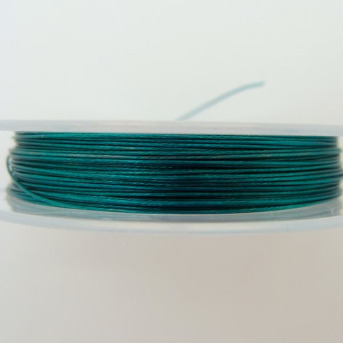 Fil câble 0,30mm bleu bobine 10m fil gainé très fin