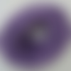 Fil coton ciré 2mm violet en écheveau de 10m cordon création bijoux déco macramé