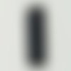 Pendentif rectangle 28mm bleu quadrillage noir en verre dichroïque