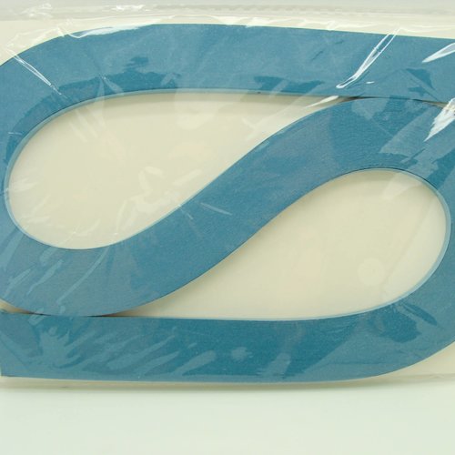 120 bandes de papiers 5mmx52cm quilling paperolles bleu fonce