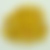 50 perles rondes 8mm jaune pierre reconstituée