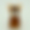 1 perle ours marron ourson 22mm en verre lampwork