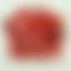 75 grammes perles acryliques teintes rouges mix formes et tailles