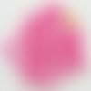 50 perles 8mm verre peint aspect nacré rondes rose bonbon