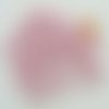 50 perles 8mm verre peint aspect nacré rondes rose parme