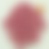 50 perles 8mm verre peint aspect nacré rondes rose violet