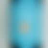 Suedine faux daim cordon plat 3mm par 2 mètres bleu ciel