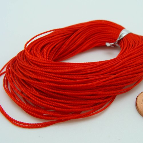 20 mètres fil rouge 0,6mm cordon fin et solide