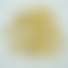 30 perles jaune doré transparent rondes 10mm verre simple peint givrel