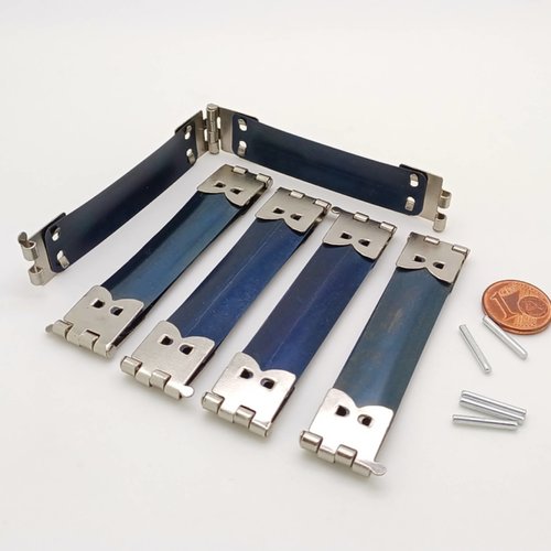 5 fermoirs clic-clac 7cm fermeture à cliquet pour étui à lunettes porte monnaie pochette mercerie couture