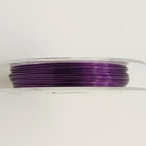 Fil câble 0,30mm violet bobine 10m fil gainé très fin