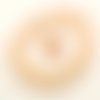 63 perles crème rondelles abaques 8mm en verre facetté en fil