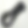 75 mètres fil torsadé noir polyester ciré 1mm cordon lacet création bijoux déco