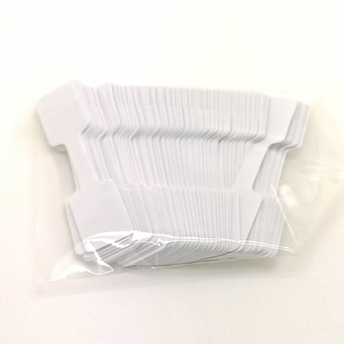 100 étiquettes prix bijoux / référence blanches autocollantes haltere