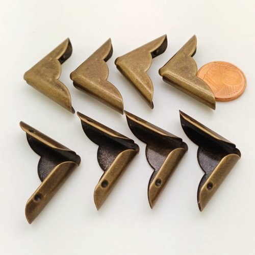 8 angles 22mm metal bronze simple coins cartonnage classeur