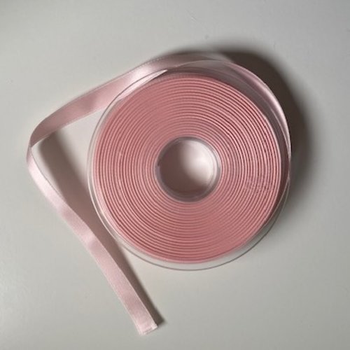 Ruban satin n°2 - 10 mm - couleur n°04 rose pâle - oeko-tex - fabriqué en suisse