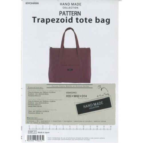 Patron pour tote bag trapezoid