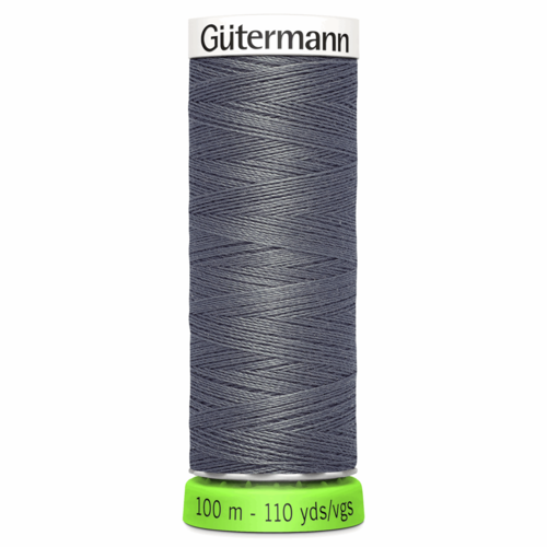 Fil gütermann en polyester recyclé 100 m - pet - gris foncé 701