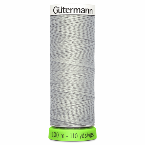 Fil gütermann en polyester recyclé 100 m - pet - gris clair 38