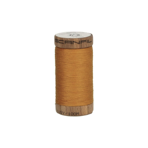 Fil coton bio 100m - scanfil - 4826 ocre jaune