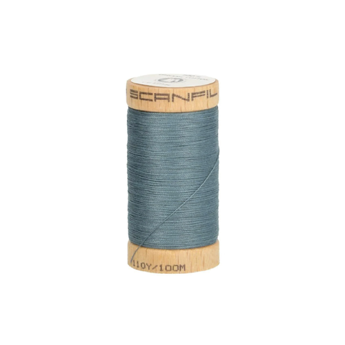 Fil coton bio 100m - scanfil - 4819 bleu gris