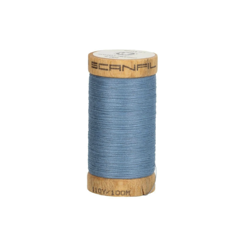 Fil coton bio 100m - scanfil - 4816 bleu clair