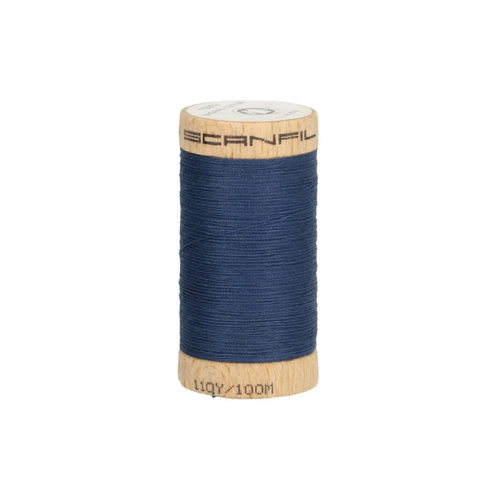 Fil coton bio 100m - scanfil - 4815 bleu nuit